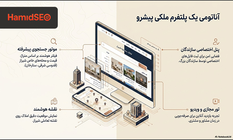 امکانات سایت املاک در شیراز