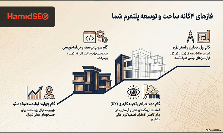 مراحل اجرای طراحی وب سایت املاک در شیراز
